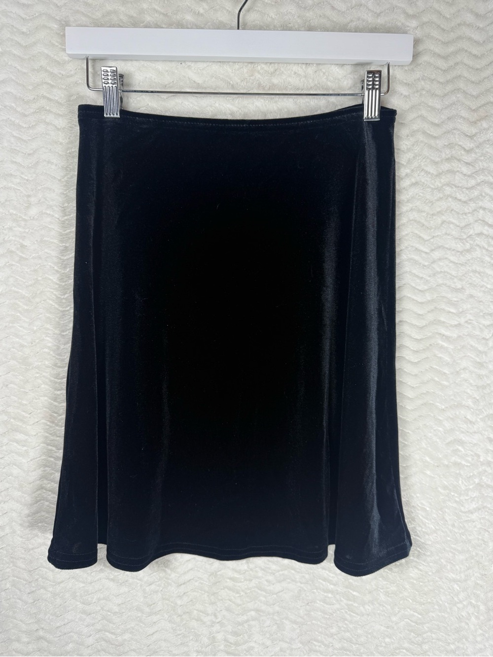 All That Jazz Black Velvet A-Line Skirt